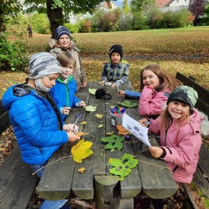 Basteln mit Blättern